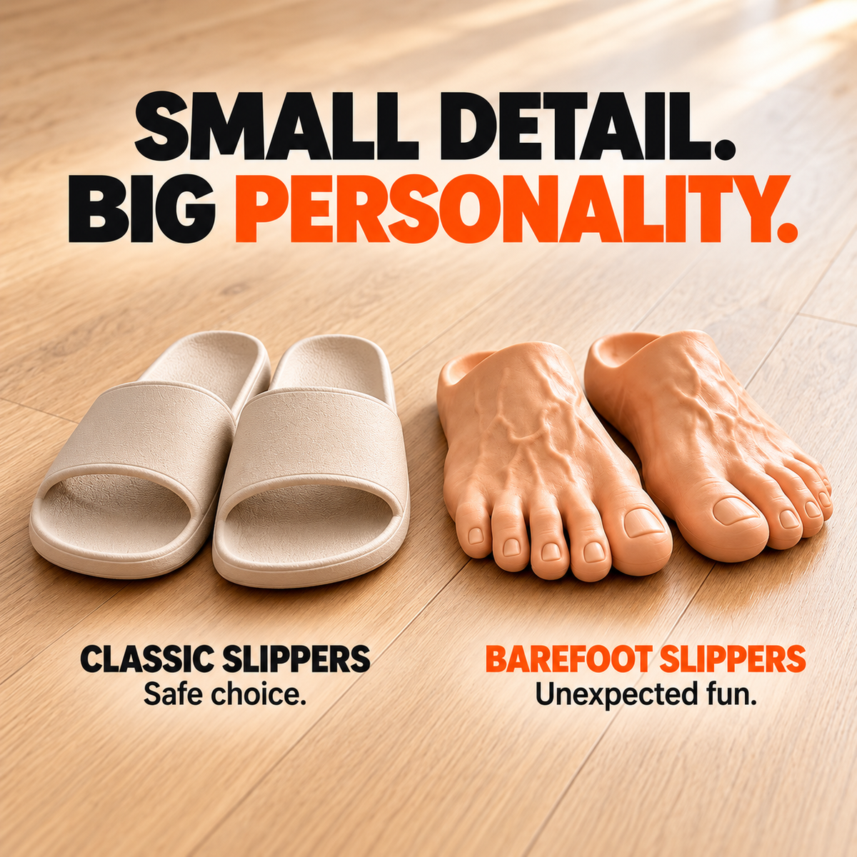 Barefoot Prank Slippers