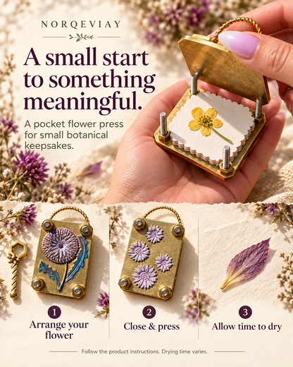 🔥  50% OFF –✨Mini Flower Press | Small Portable Pocket Press