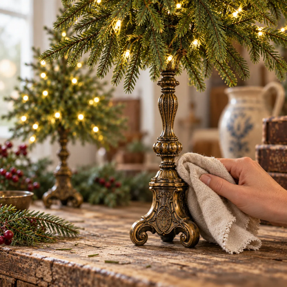 2027 Vintage Lighted Norfolk Pine Trees — A Cozy Christmas Glow for Every Corner